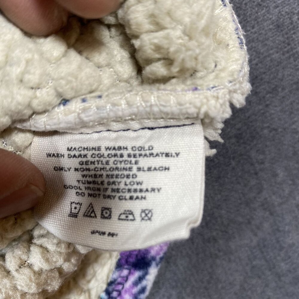 Soho Threads Plaid Sherpa-Lined Button-Up Jacket … - image 8